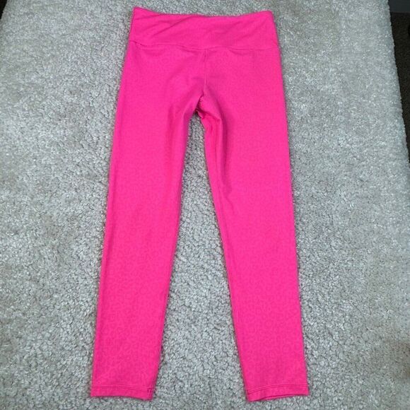 Zyia Hot Pink Leopard Light N Tight Hi Rise 7/8 Legging - Picture 2 of 11